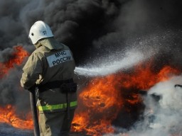 В Александровске горел частный дом